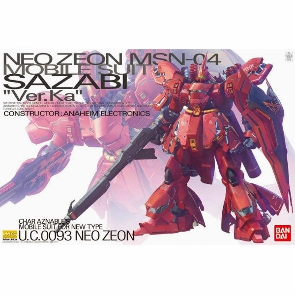 Asian Zen [Backorder] Bandai Hobby MG 1/100 MSN-04 Sazabi Ver.Ka (5055457)