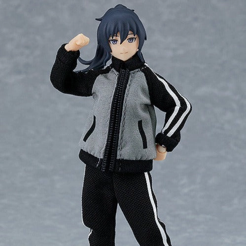 [Backorder] Figma 601 Female Body (Makoto) with Tracksuit + Tracksuit Skirt Outfit Emotional Connection