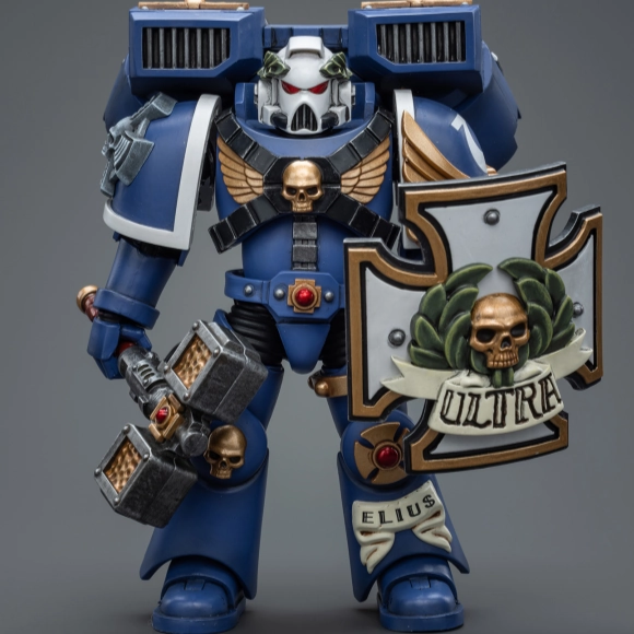 Vinyl Toy Roman Figure [Backorder] WARHAMMER 40K Ultramarines Vanguard Veteran with Thunder Hammer and Storm Shield