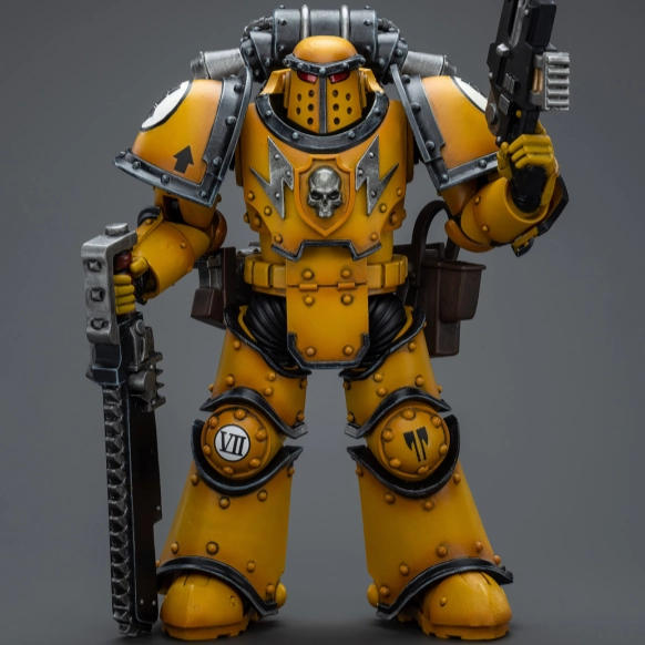 [Backorder] WARHAMMER Imperial Fists Legion MkIII Despoiler Squad Legion Despoiler with Chainsword Learning Tool Animation Series