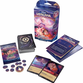 "Disney Lorcana" Shimmering Skies Starter Deck (Amethyst & Ruby) Fantasy Decor