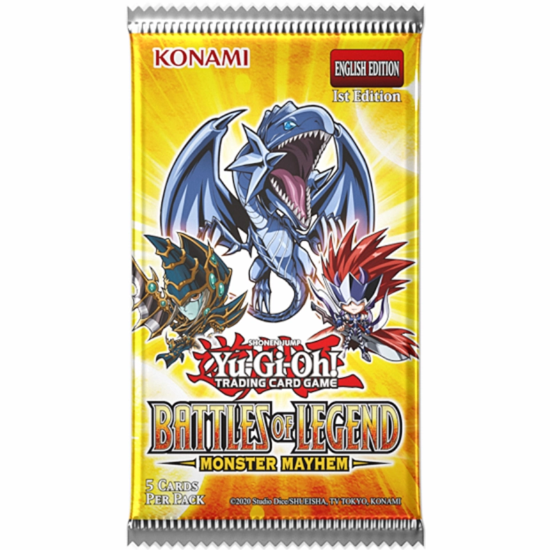 "YU-GI-OH!" BATTLES OF LEGEND MONSTER MAYHEM Booster Pack Display Shelf