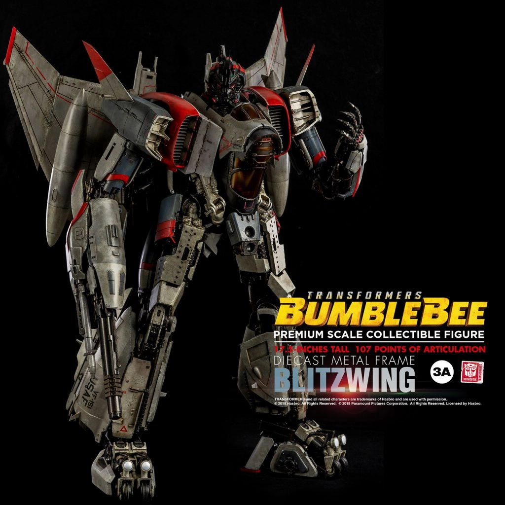 Threezero 3A Bumblebee Blitzwing Premium Scale Collectible Figure Medieval Knight Living room