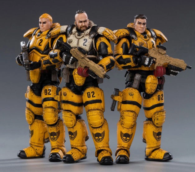 Collectible Toy PC Game JOY TOY STAR HAWK 02ST INTERSTELLAR TROOPER 1/18 FIG 3PK