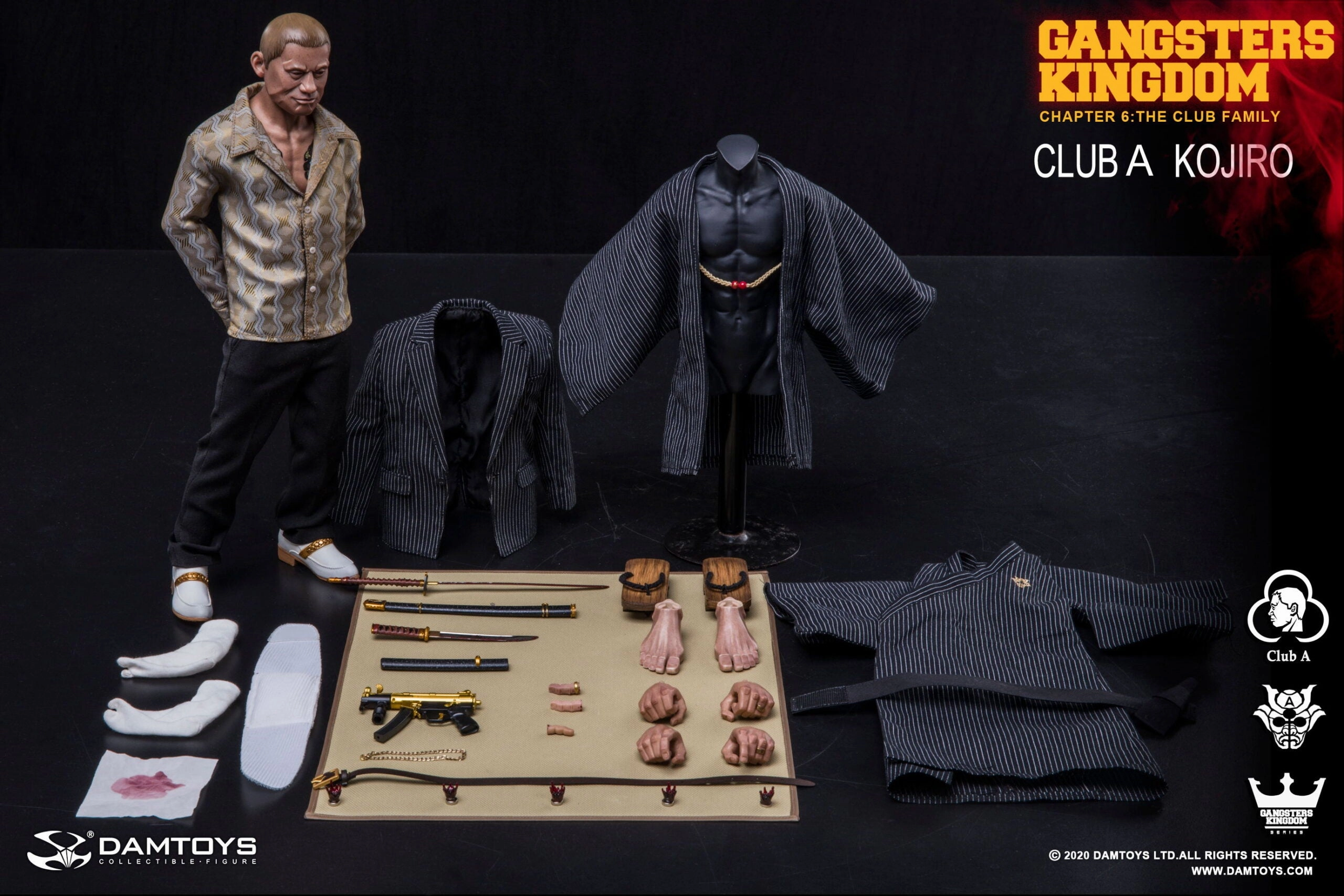 Anime Sculpture DAM Toys [DAM-GK021] Gangsters Kingdom Club A KOJIRO 1/6