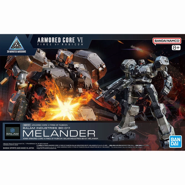 Bandai Hobby 30MM 'ARMORED CORE ?? FIRES OF RUBICON' BALAM INDUSTRIES BD-011 MELANDER Maximalist Art Display Item