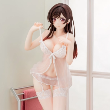 Rent-A-Girlfriend: Chizuru Mizuhara See Through Lingerie Figure Angel White Ver. Miniature Piece