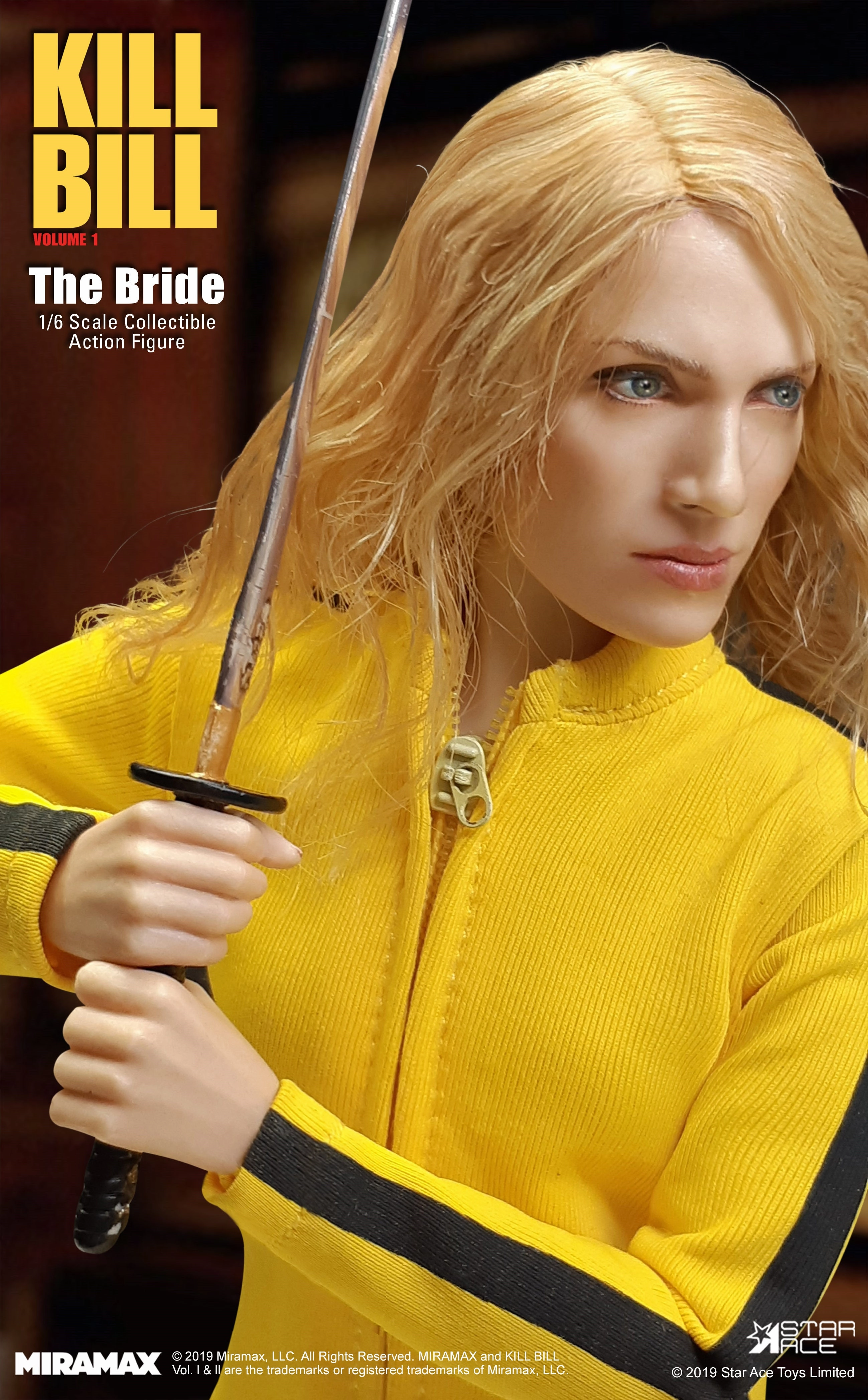 Silicone Model Star Ace Toys Kill Bill The Bride 1/6 Scale Action Figure
