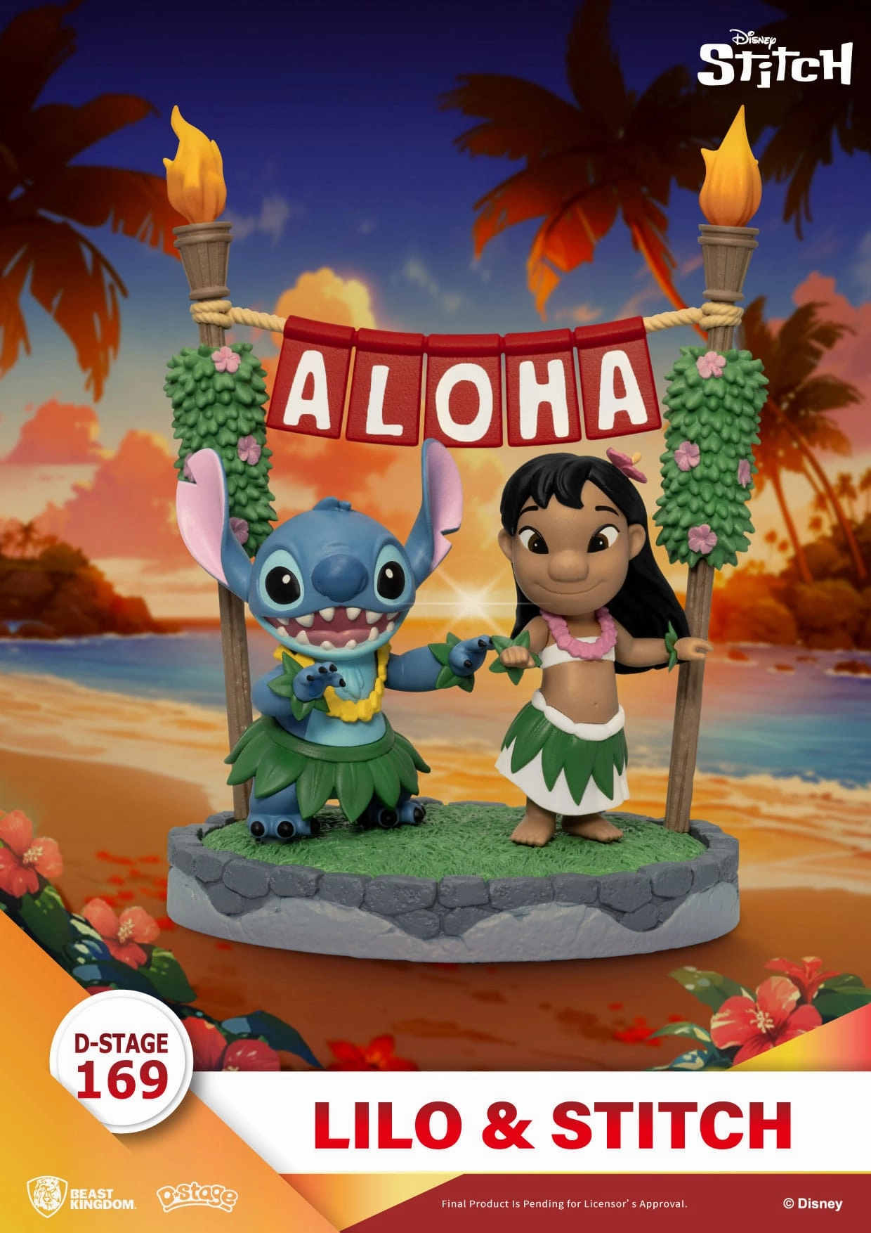 Metaverse Asset Designer Item Beast Kingdom Disney Lilo & Stitch D-Stage Lilo & Stitch PVC Diorama Statue