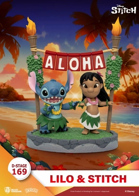 Metaverse Asset Designer Item Beast Kingdom Disney Lilo & Stitch D-Stage Lilo & Stitch PVC Diorama Statue