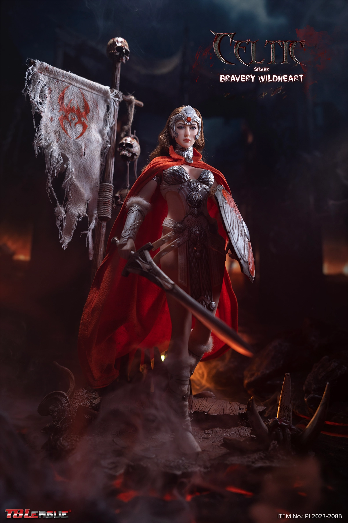 Phicen TBLeague Regal Celtic Bravery Wildheart - Silver 1/6 Action Figure Whole Series