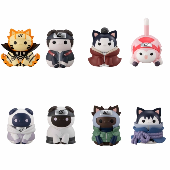 Fantasy Figure Mega Cat Project NARUTO Shippuden Nyaruto! Fourth Great Ninja War (Set of 8) Reissue
