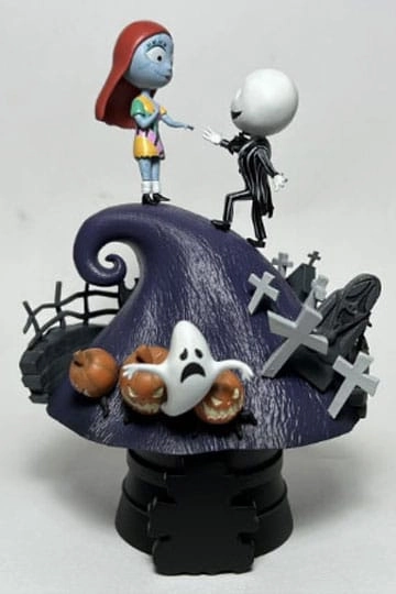 Beast Kingdom Nightmare Before Christmas Jack & Sally D-Stage PVC Diorama Statue Collectible Sculpture