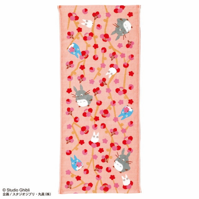 Studio Ghibli Imabari Gauze Series (Face Towel) "My Neighbor Totoro" - Flower (Plum) Designer Item Gaming Art
