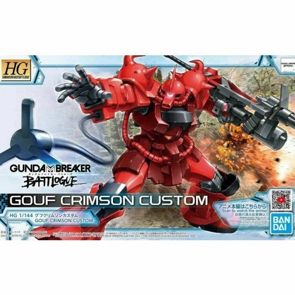 Maximalist Art Science fiction Bandai Hobby HG Battlogue 1/144 Gouf Crimson Custom "Gundam Breaker Battlogue" (5062030)