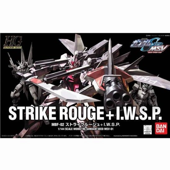 Extinct Creature Museum Replica Bandai Hobby HG MSV 1/144 #01 Gundam Seed Strike Rouge + I.W.S.P. "Gundam SEED MSV" (5059142)