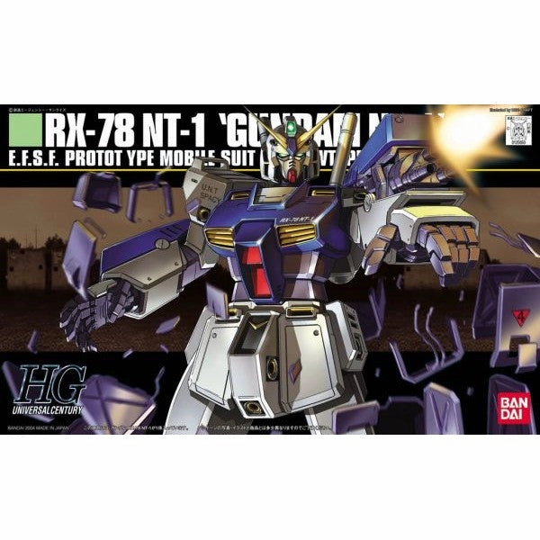 Bandai Hobby HGUC 1/144 #047 RX-78 NT-1 Gundam (5059158) Display Piece Architectural Model
