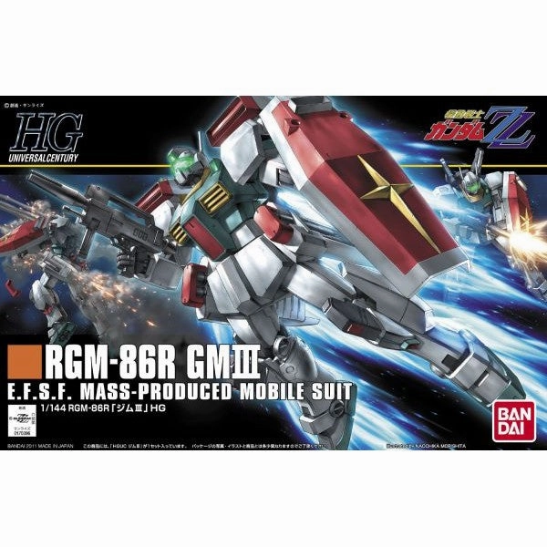 Bandai Hobby HGUC 1/144 #126 RGM-86R GM III (5055882) Miniature Collectible Art Goods