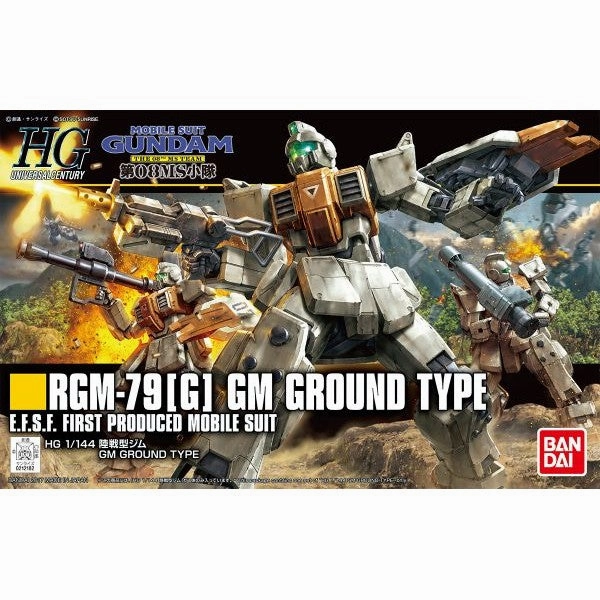 Miniature Creation Cartoonish Design Bandai Hobby HGUC 1/144 #202 RGM-79[G] GM Ground Type 'Gundam 08th MS Team' (5055757)