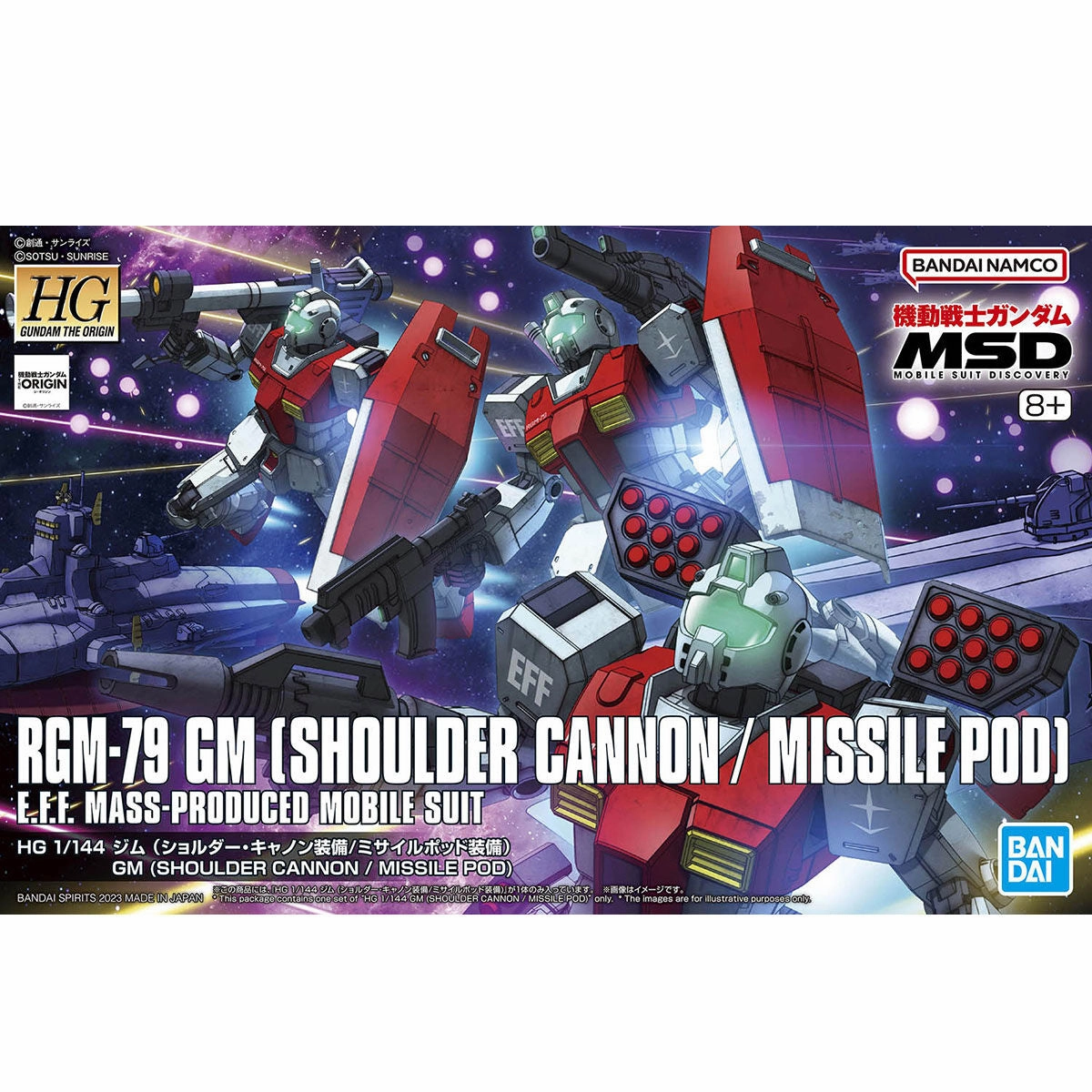 Lasting Value Toy Collection Bandai Hobby HGUC 1/144 GM (SHOULDER CANNON / MISSILE POD) (5065714)