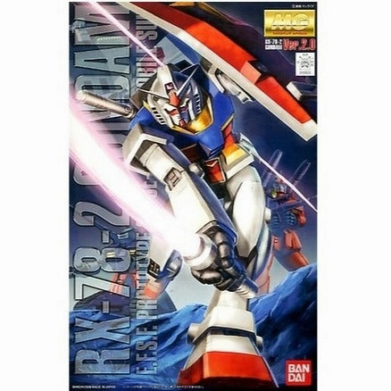 Bandai Hobby MG 1/100RX-78-2 Gundam Ver 2.0 (5061583) Comic Adaptation Gaming Collectible
