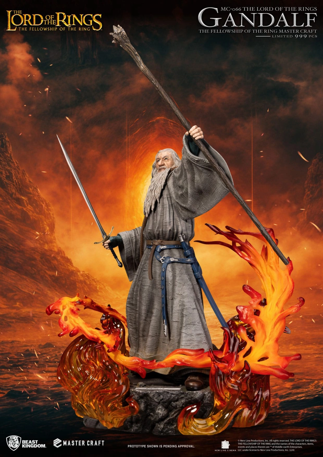 Beast Kingdom Gandalf - The Lord of the Rings - MC-066 - Master Craft Collectible Statue Animation Series