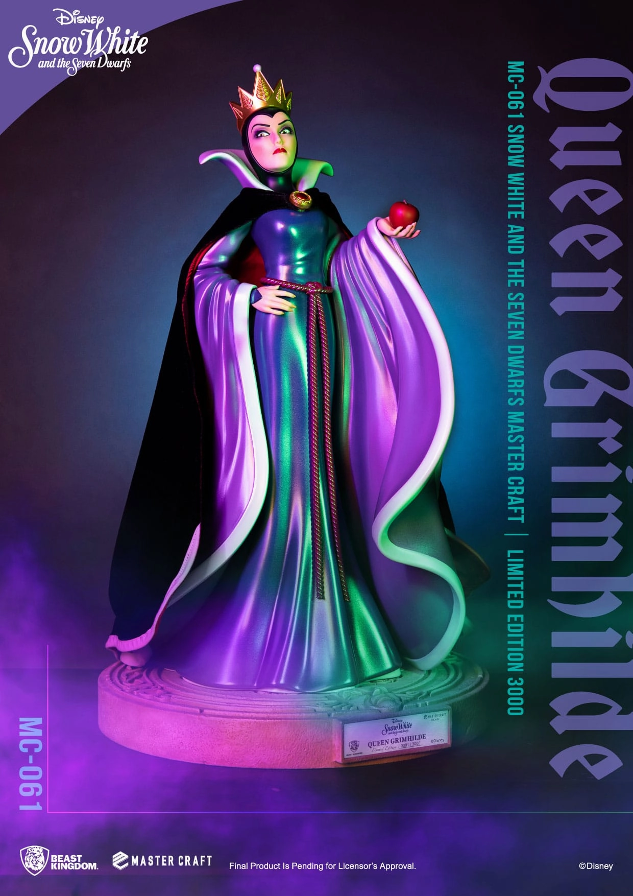 Designer Toy Beast Kingdom Queen Grimhilde - Disney's Snow White and the Seven Dwarfs - MC-061 - Master Craft Collectible Statue