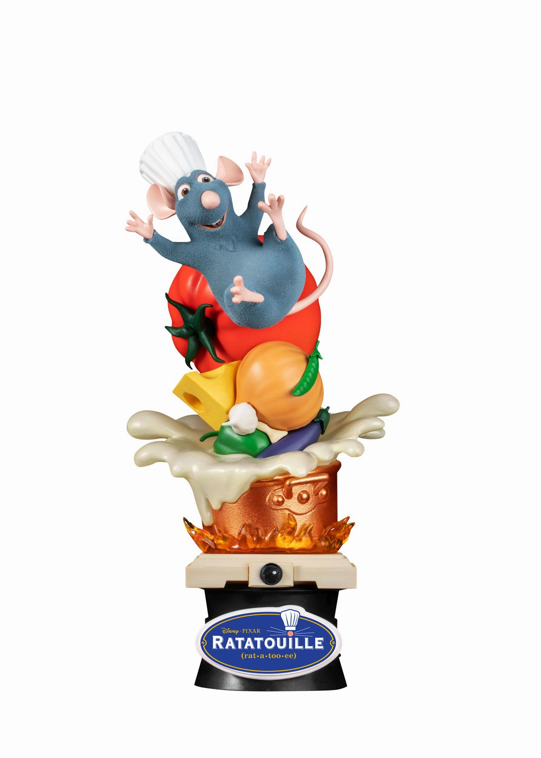 Beast Kingdom Ratatouille Remy D-Stage Diorama Statue Adventure Game Display Cabinet
