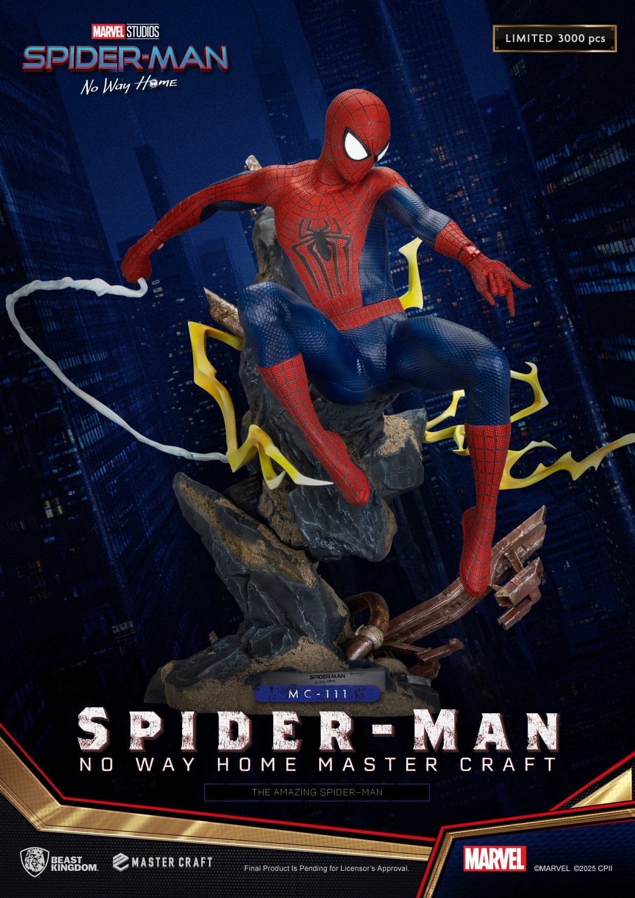 Beast Kingdom The Amazing Spider-Man - No Way Home - MC-111 - Master Craft Collectible Statue Collectors Item Desktop Decor