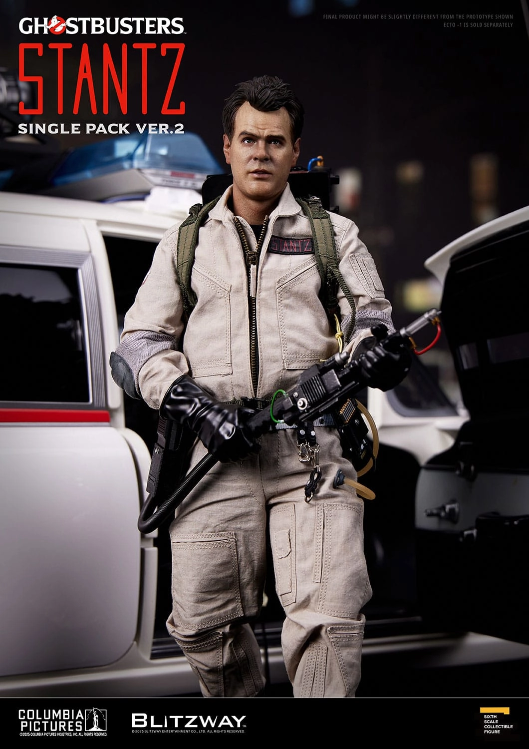 Family friendly Blitzway Ghostbusters Raymond Stantz Ver. 2 Premium UMS 1/6 Action Figure