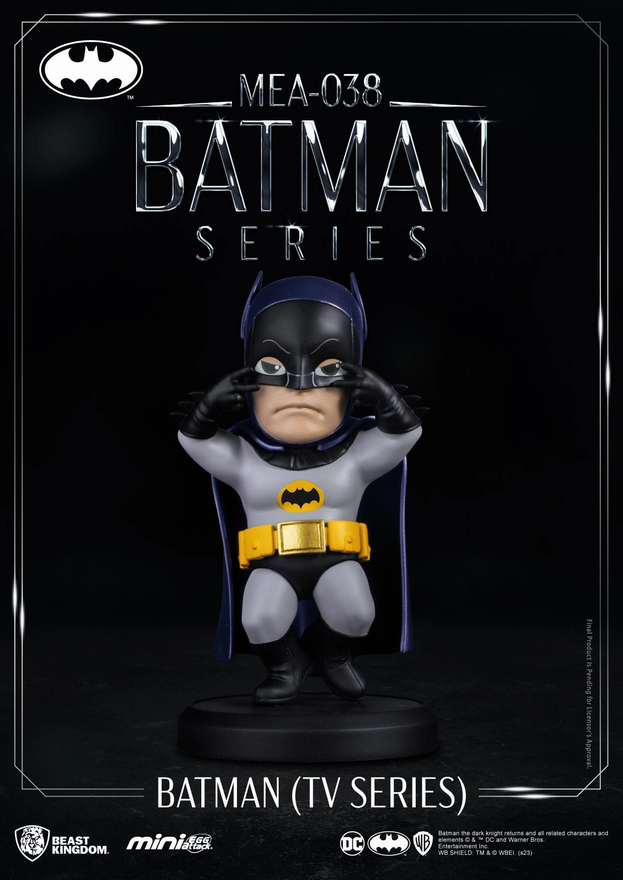 Beast Kingdom DC Comics Batman (1966 TV Series) Mini Egg Attack Figure Monochrome Design Children's Toy
