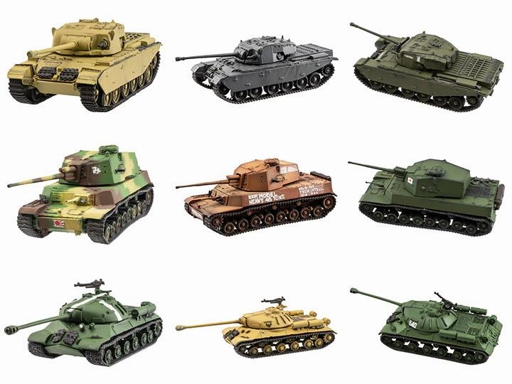 Vinyl Collection Resin Model KAIYODO F-toys WORLD TANK MUSEUM KIT ??(Set of 10 Characters)