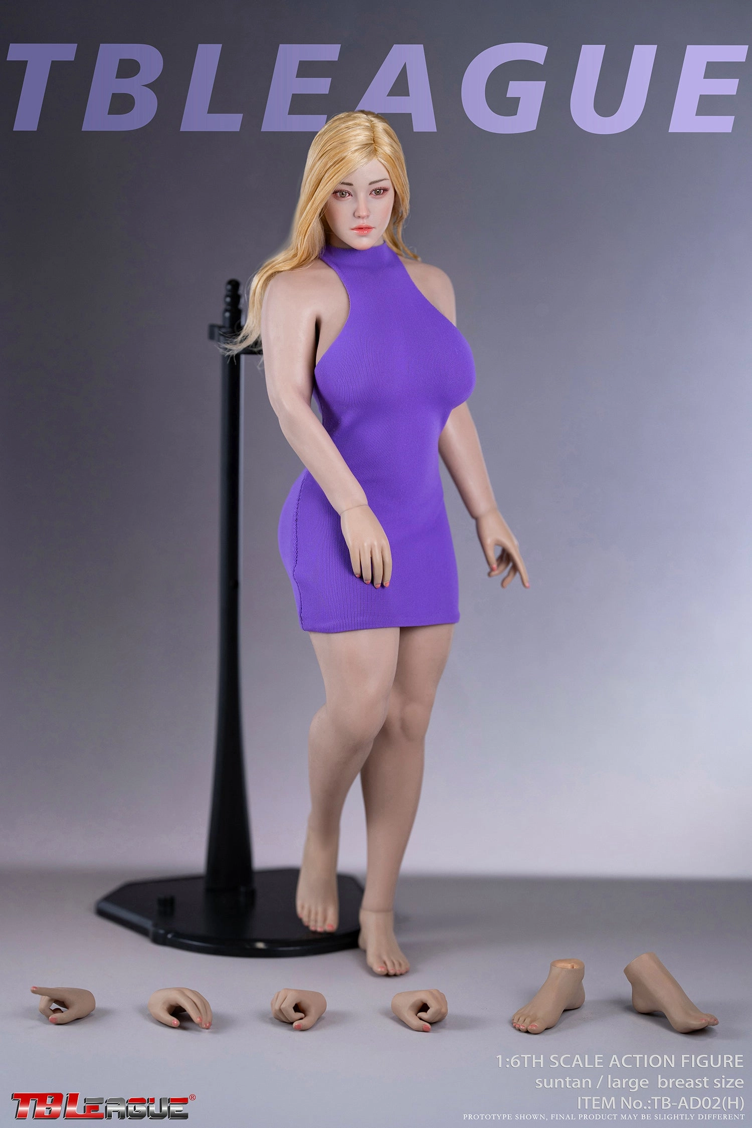 Instagram Worthy Phicen TBLeague TB-AD02(H) Suntan, Large Bust Female Seamless 1/6 Action Figure
