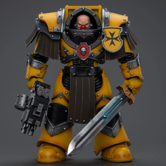 WARHAMMER Imperial Fists Legion Cataphractii Terminator Squad Legion Cataphractii Sergeant with Power Sword Pokemon Creature Robot Design