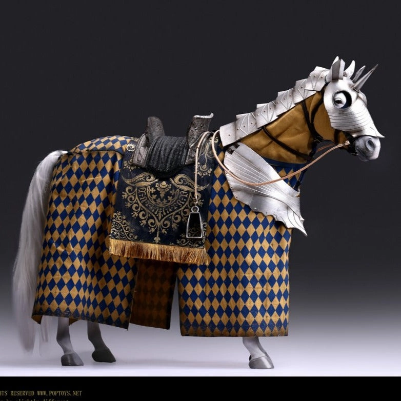 Fictional Character Anime Art POP Toys [POP-ALS018] Gothic Silver Armor Horse 1/6