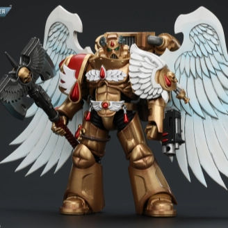 Engineering Toy WARHAMMER Blood Angels Sanguinary Guard with Encarmine Axe