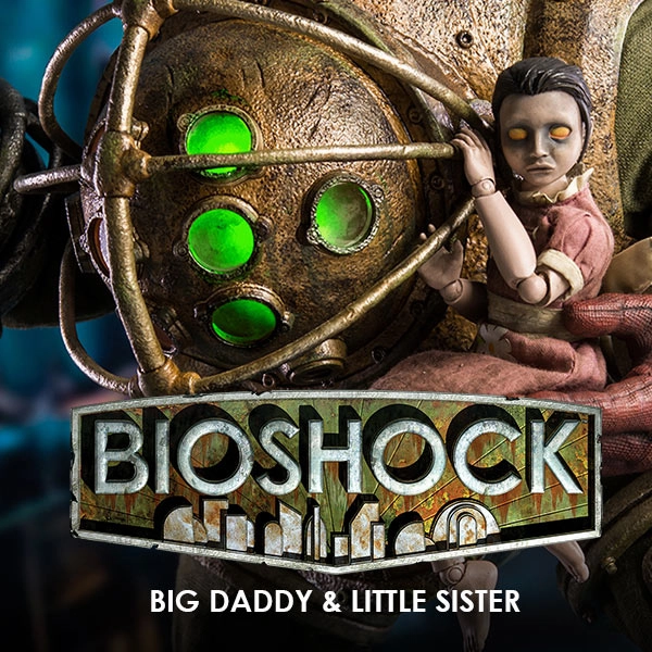 Threezero BIOSHOCK Big Daddy and Little Sister 1/6 Scale Anime Statue investment piece