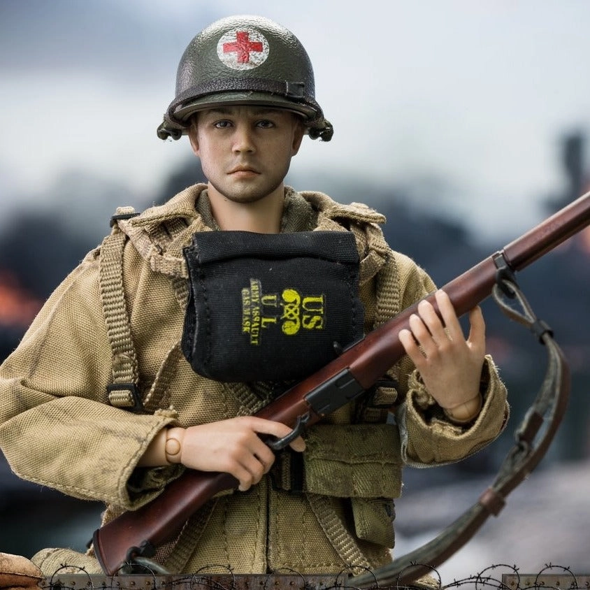 PC Game CRAZY FIGURE [LW015] 1:12 WWII U.S. Rangers On D-Day Medic