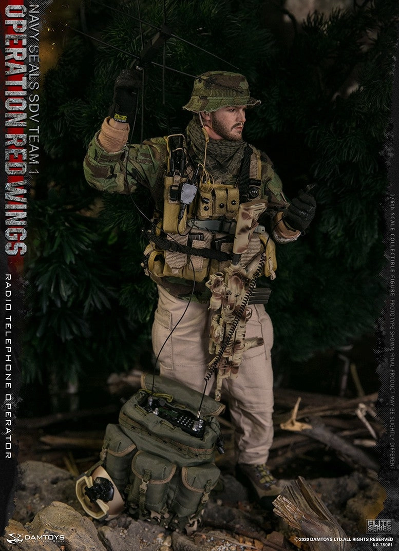 DAM Toys Operation Red Wings NAVY SEALS SDV Team 1 Radio Telephone Operator 1/6 Brand Collaboration