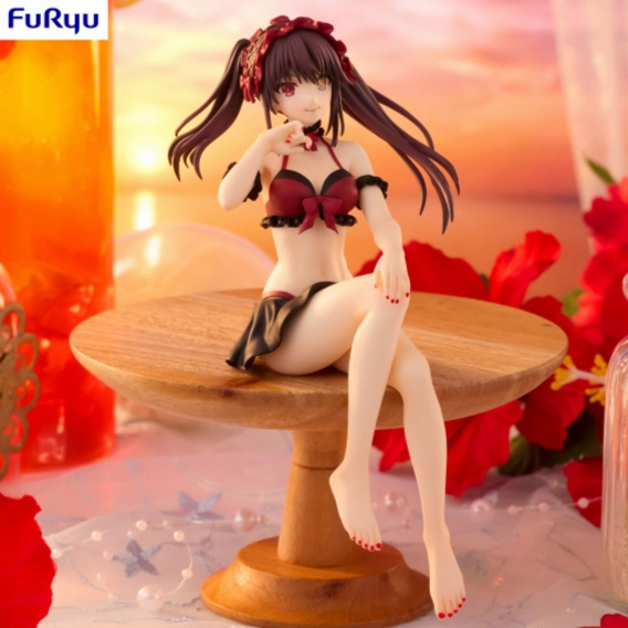 Date A Live ?? Noodle Stopper Figure Kurumi Tokisaki Swimsuit Ver. Collectible Toy