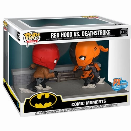 Enthusiast Grade Chibi Statue DC Comic Red Hood vs. Deathstroke Comic Moment Pop! Vinyl 2-Pack SDCC 2020 Limited Edition PX Exclusive