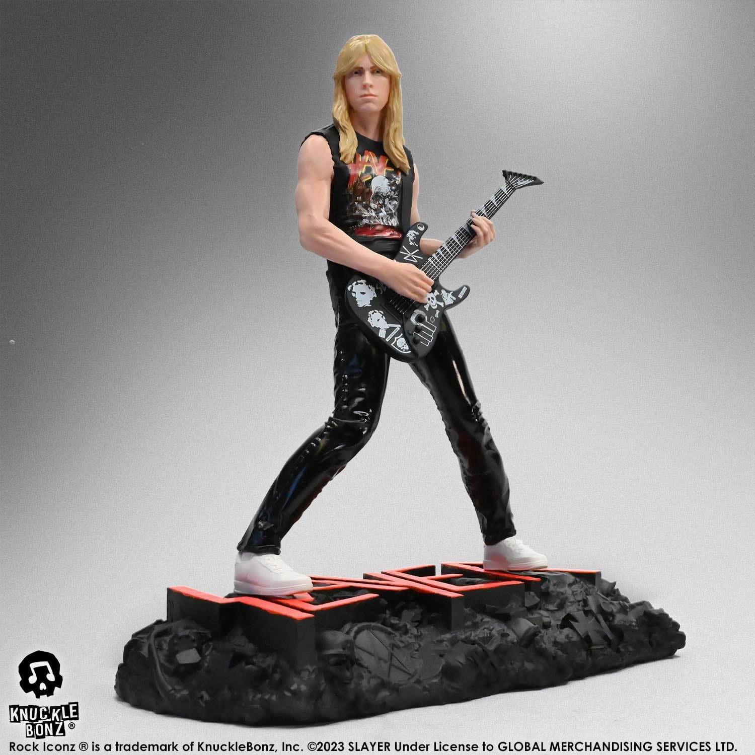 Knucklebonz Slayer Rock Iconz Jeff Hanneman II Statue Fantasy Creation Robot Decor