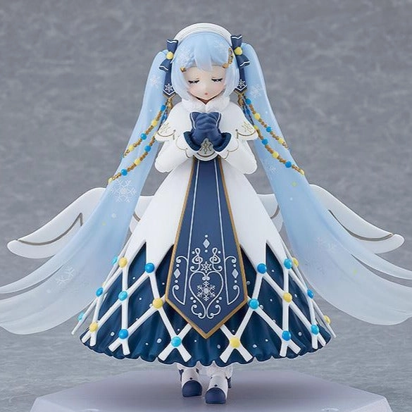 EX-064 Character Vocal Series 01: Hatsune Miku Max Factory figma Snow Miku: Glowing Snow ver. Anime Merchandise