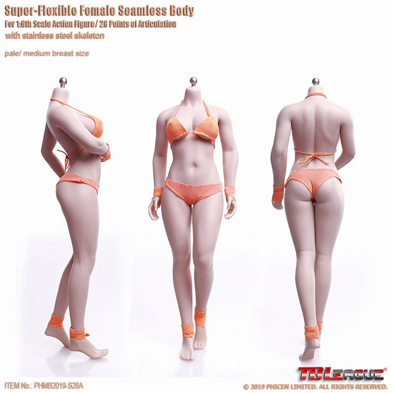 Desk Decor Phicen TBLeague S28A Pale, Female Seamless 1/6 Body Action Figure