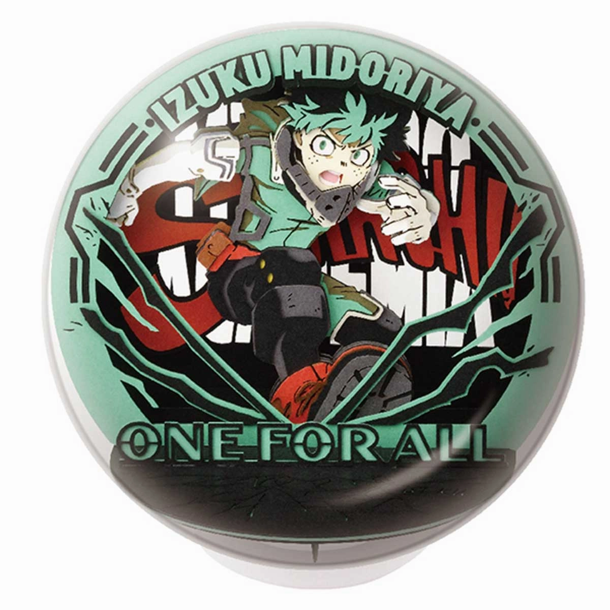Izuku Midoriya "My Hero Academia" Paper Theater Ball (PTB-25) Gaming Figure Viking Statue