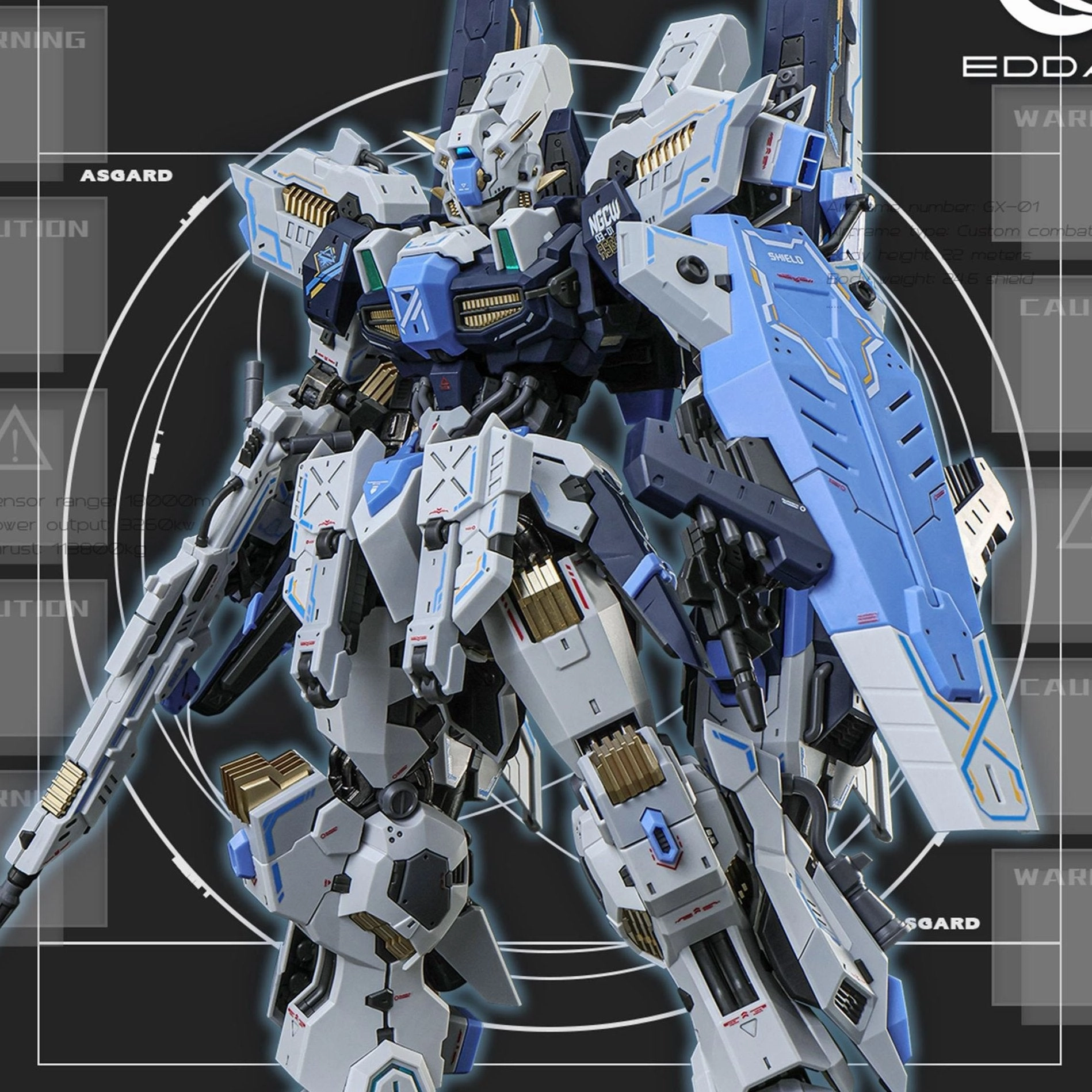 Eddas Technology x Tron Model 1/100 Asgard Model Kit (Box Damaged) Antihero Model