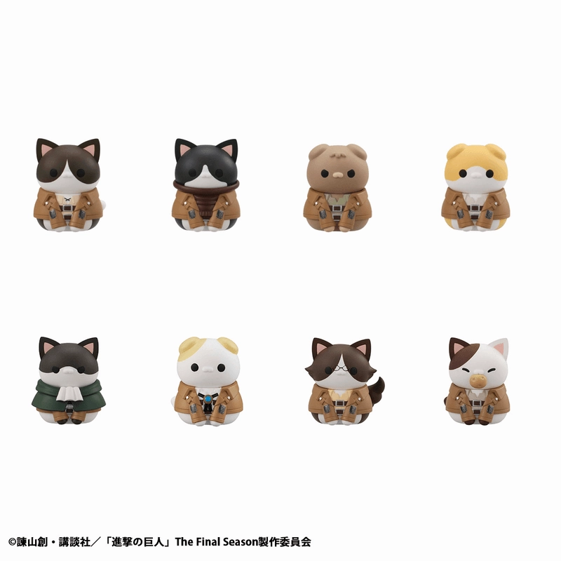 Mega Cat Project Attack on Titan Attack on Tinyan Gathering Scout Regiment danyan! (Set of 8) (Reissue) Limited Art Fantasy Figure