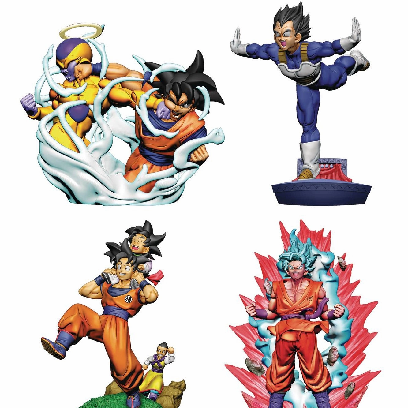 Spacecraft Model Event specific DRACAP RE BIRTH Limit Breaking Ver. Dragon Ball Petitrama (Set of 4)