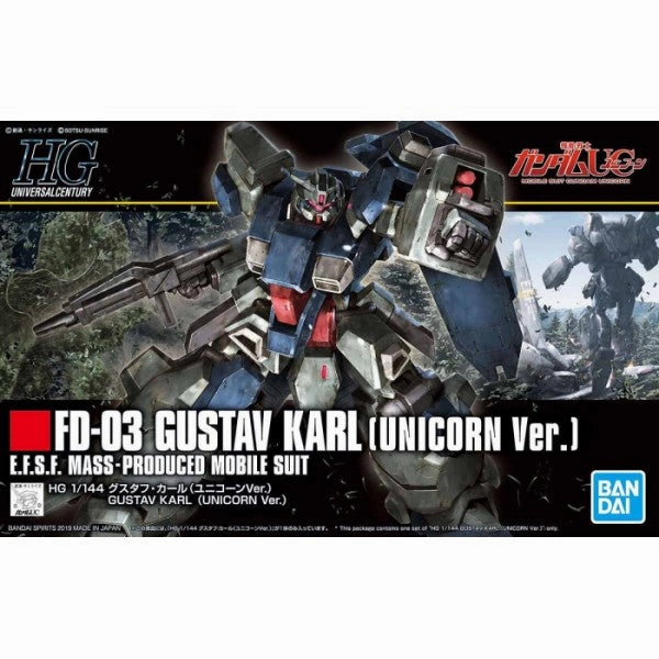 Chibi Unit Bandai Hobby HGUC 1/144 #221 GUSTAV KARL (UNICORN ver.) (5056751)