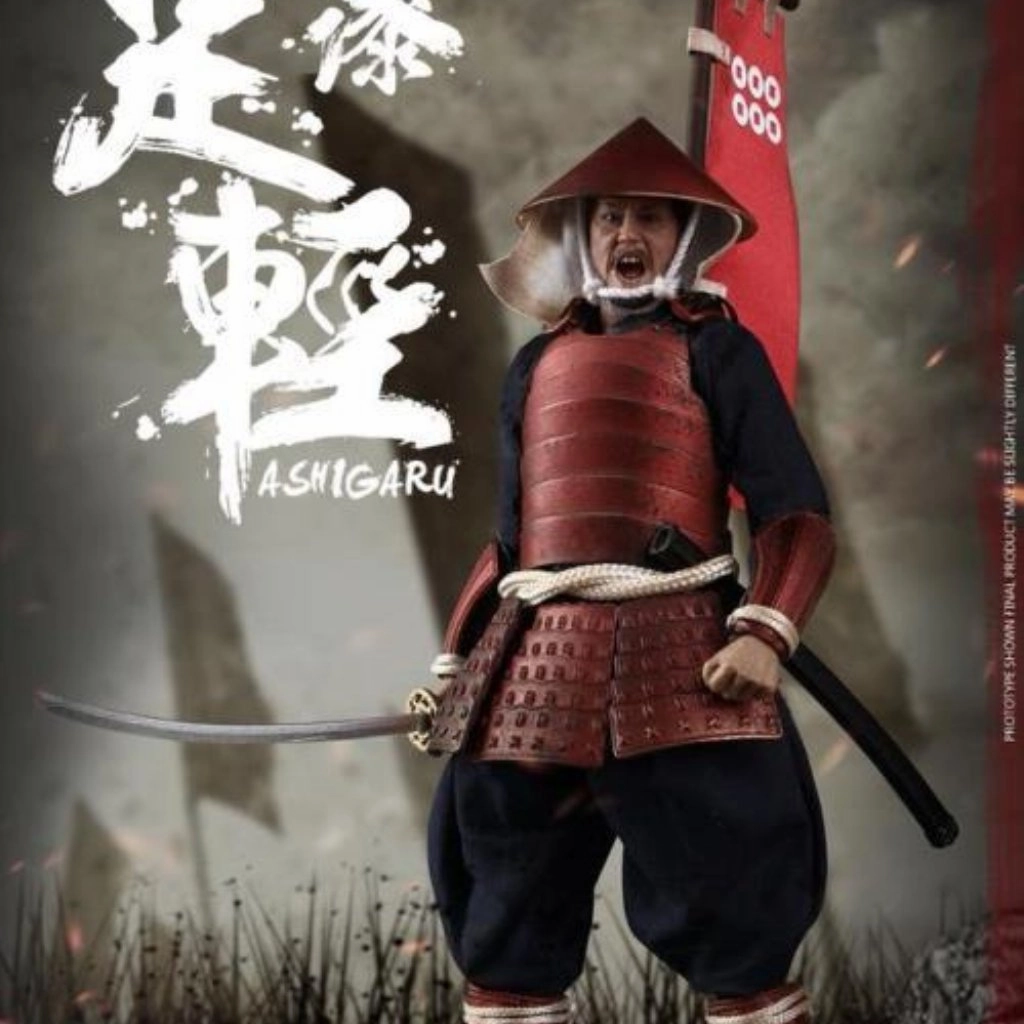 Coomodel PE008 Palm Empire Red Armor Ashigaru 1/12 Scale Action Figure Travel Souvenir
